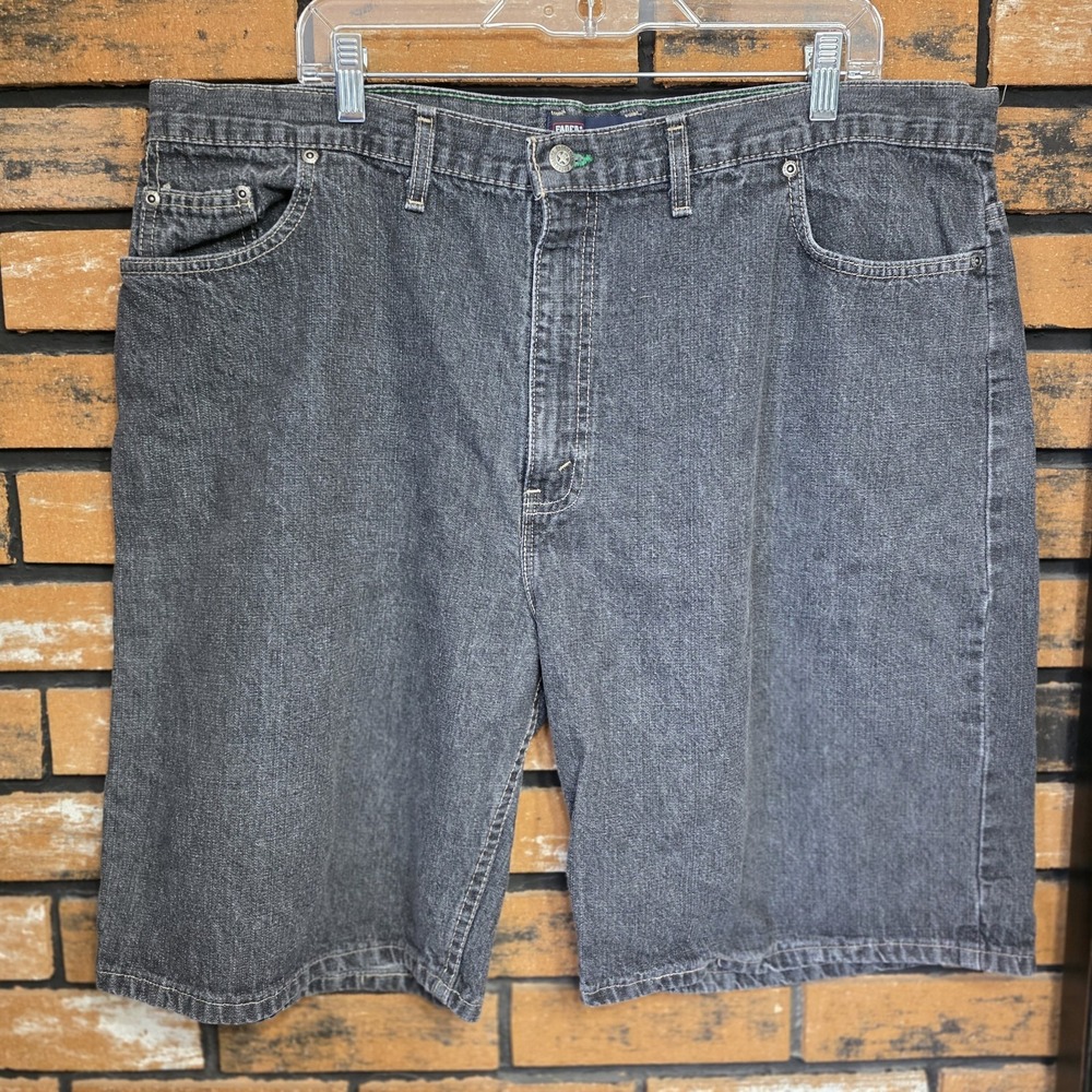 Vintage Y2K Faded Glory Mens‎ 42 Denim Jorts Made in USA Dark Wash 10"